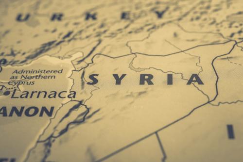 Syria on the map of Europe